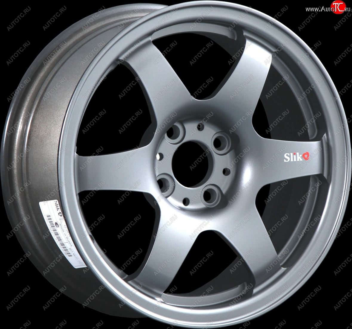 7 899 р. Кованый диск Slik Classik 6x15 (Металлик графит глянцевый) 6.5x15/4-5x98-120 D54.1-72.6   (Цвет: Металлик графит глянцевый)  с доставкой в г. Пермь