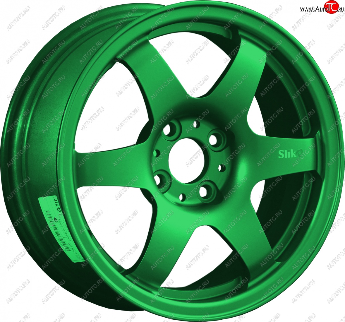 7 899 р. Кованый диск Slik Classik 6x15 (Зеленый) 6.5x15/4-5x98-120 D54.1-72.6   (Цвет: Зеленый)  с доставкой в г. Пермь