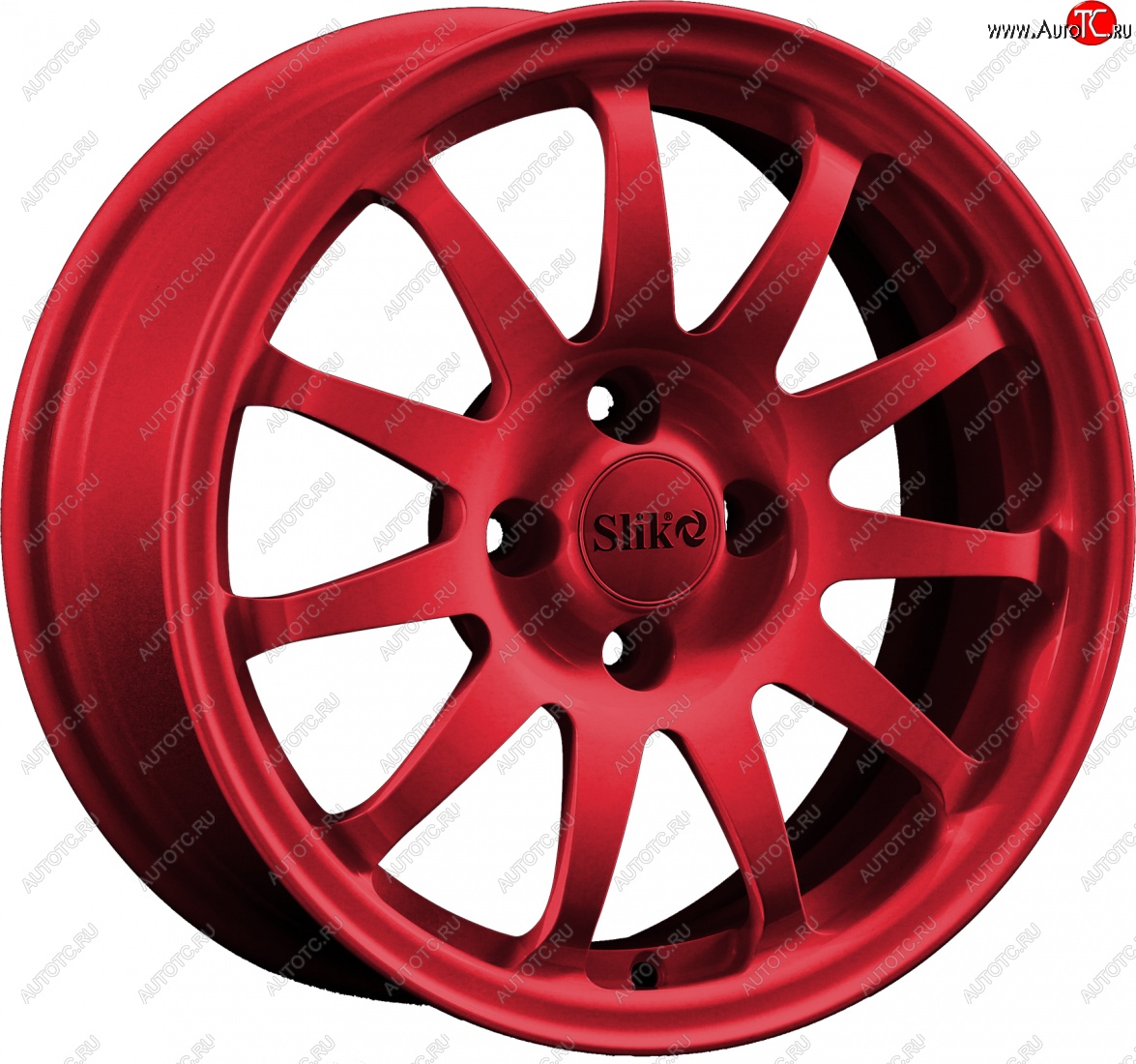 15 249 р. Кованый диск Slik Classik 6.5x15 (Красный)   (Цвет: Красный)  с доставкой в г. Пермь
