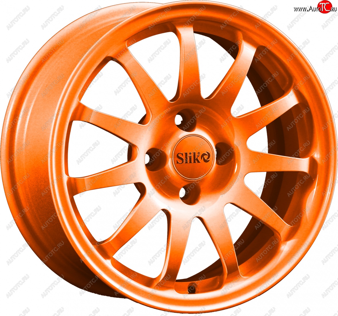 15 249 р. Кованый диск Slik Classik 6.5x15 (Ярко-оранжевый)   (Цвет: Ярко-оранжевый)  с доставкой в г. Пермь