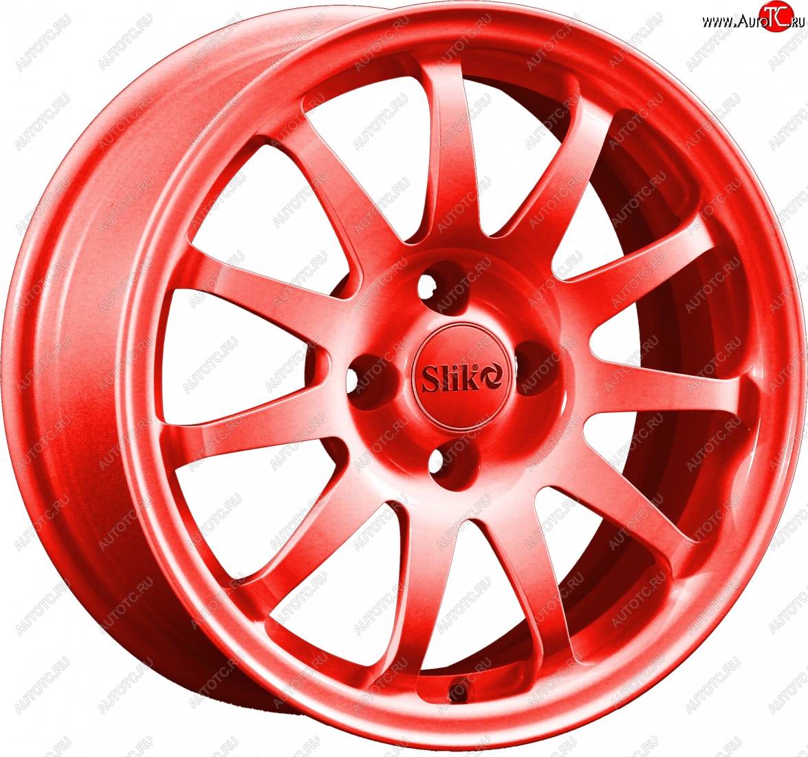 15 249 р. Кованый диск Slik Classik 6.5x15 (RAL 3026 ярко-алый)   (Цвет: RAL 3026 ярко-алый)  с доставкой в г. Пермь