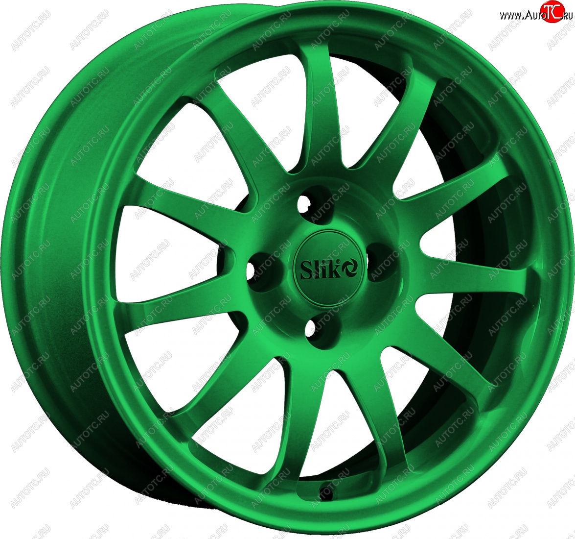 15 249 р. Кованый диск Slik Classik 6.5x15 (Зеленый)   (Цвет: Зеленый)  с доставкой в г. Пермь