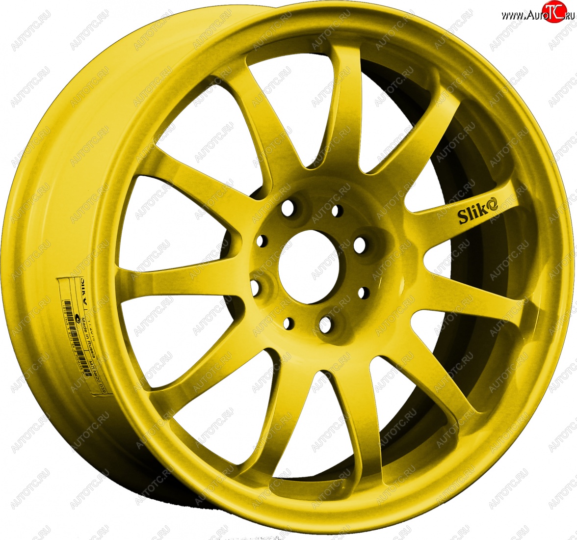 7 899 р. Кованый диск Slik Classik 6.5x15 (Ярко-желтый RAL 1021)   (Цвет: Ярко-желтый RAL 1021)  с доставкой в г. Пермь