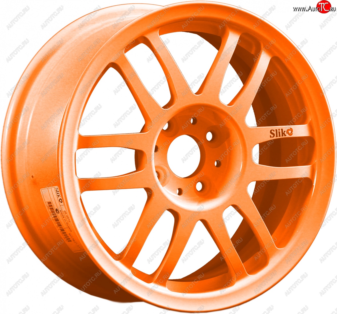 7 899 р. Кованый диск Slik Classik 6.5x15 (Ярко-оранжевый)   (Цвет: Ярко-оранжевый)  с доставкой в г. Пермь