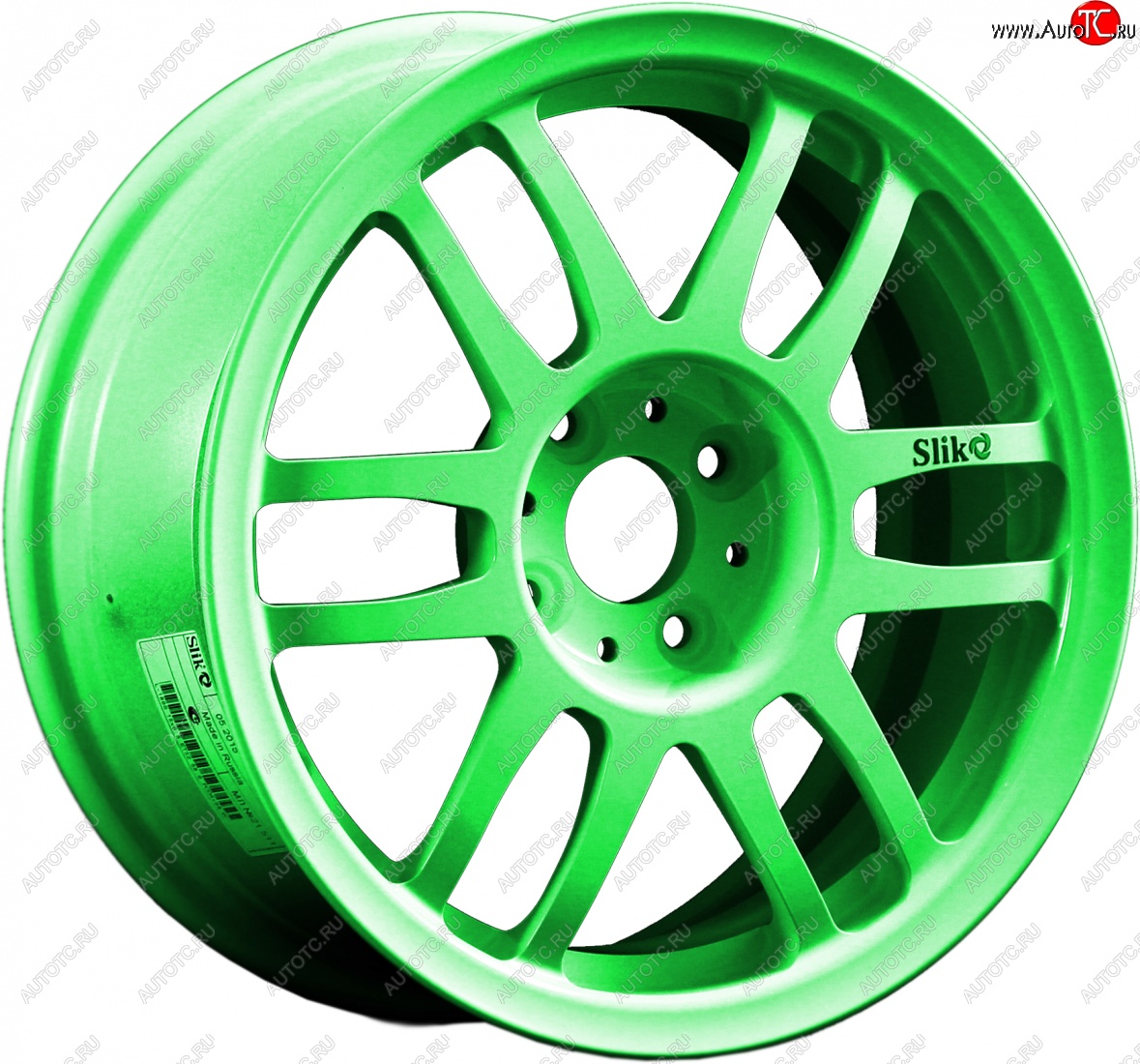 7 899 р. Кованый диск Slik Classik 6.5x15 (RAL 6038 ярко-зеленый)   (Цвет: RAL 6038 ярко-зеленый)  с доставкой в г. Пермь