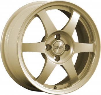 Кованый диск Slik Classik 6.5x16 (Металлик золотой) Honda Insight ZE4 седан (2018-2022) 5x114.3xDIA64.1xET45.0