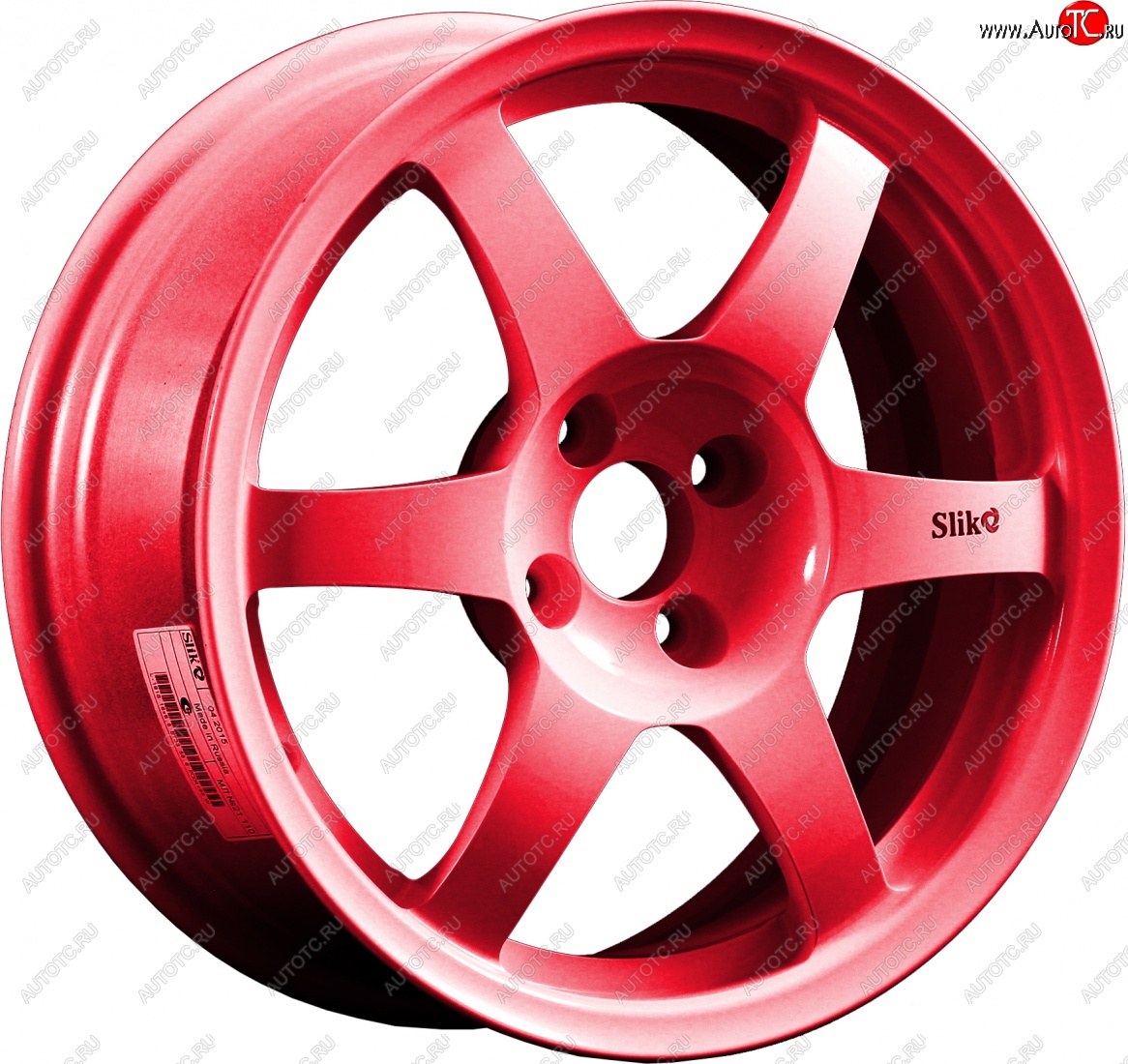 9 849 р. Кованый диск Slik Classik 6.5x16 (Candy рубиновый)   (Цвет: Candy рубиновый)  с доставкой в г. Пермь