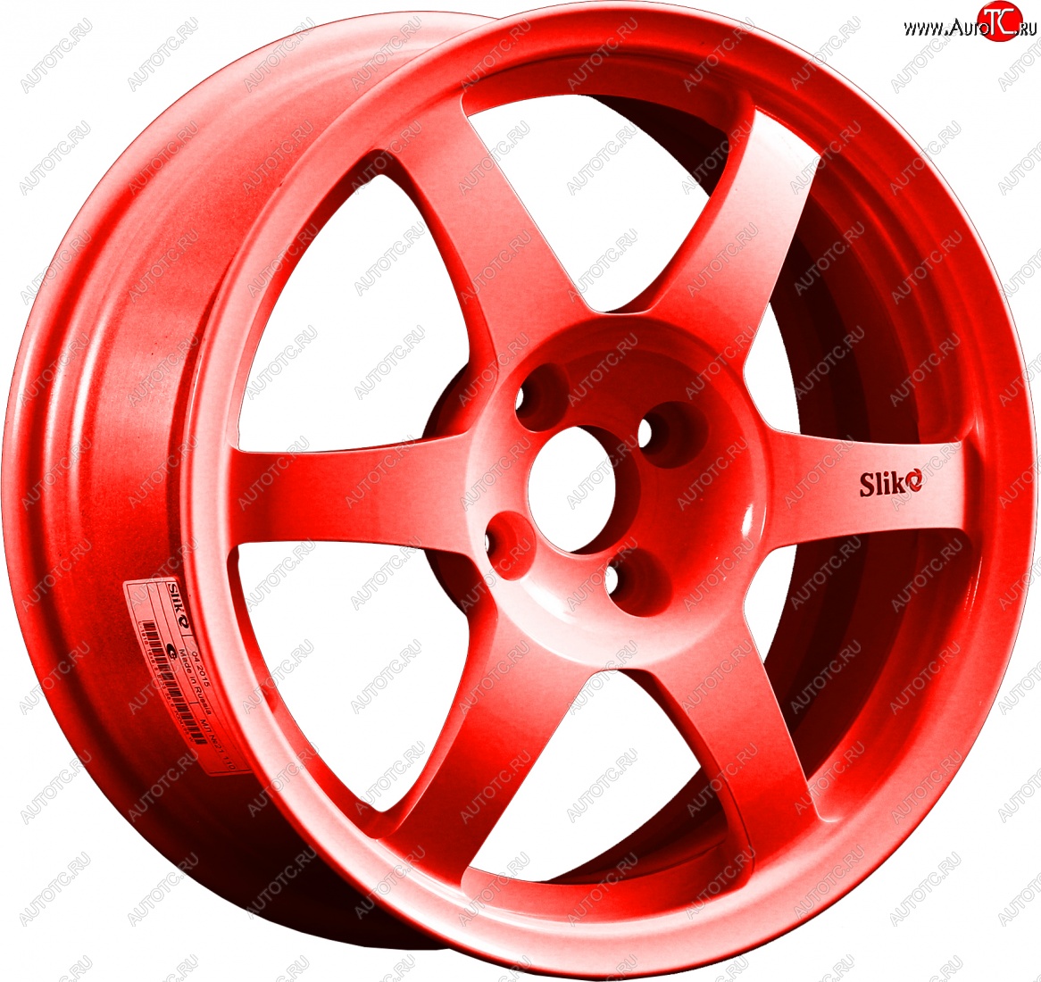 9 849 р. Кованый диск Slik Classik 6.5x16 (RAL 3026 ярко-алый)   (Цвет: RAL 3026 ярко-алый)  с доставкой в г. Пермь