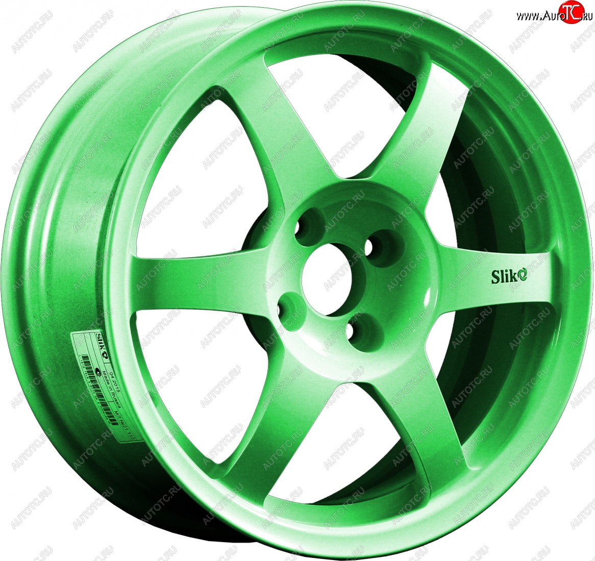 9 849 р. Кованый диск Slik Classik 6.5x16 (RAL 6038 ярко-зеленый)   (Цвет: RAL 6038 ярко-зеленый)  с доставкой в г. Пермь