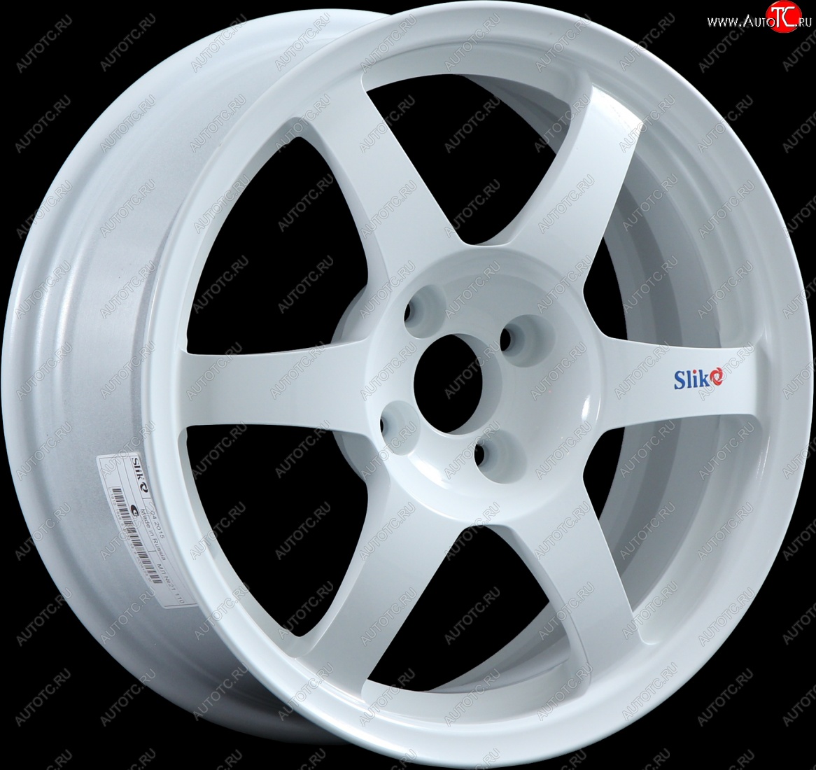 9 849 р. Кованый диск Slik Classik 6.5x16 (Белый)   (Цвет: Белый)  с доставкой в г. Пермь