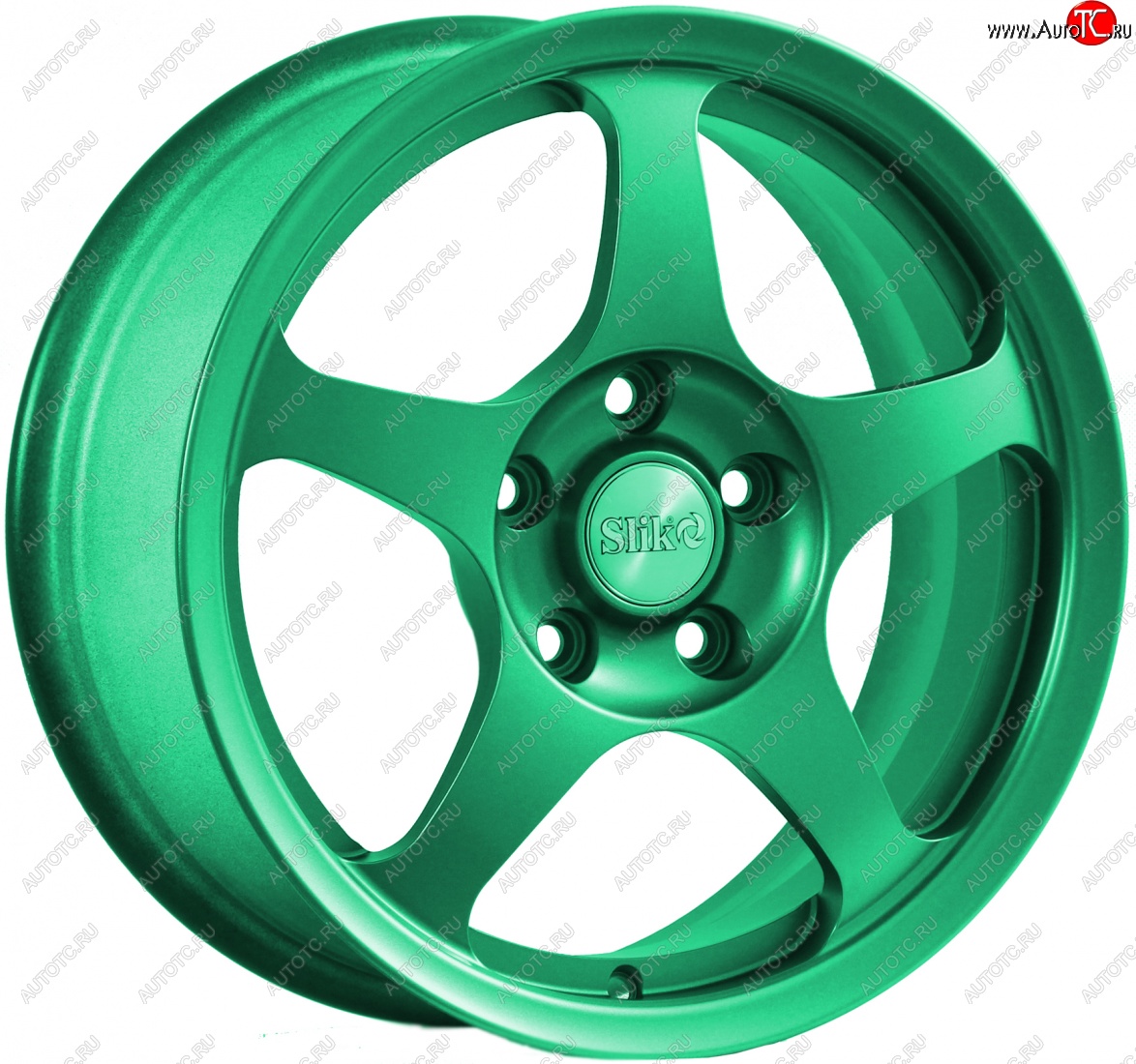 10 999 р. Кованый диск Slik classik R16x6.5 (Candy Green) изумрудно-зеленый 6.5x16   (Цвет: Candy Green)  с доставкой в г. Пермь