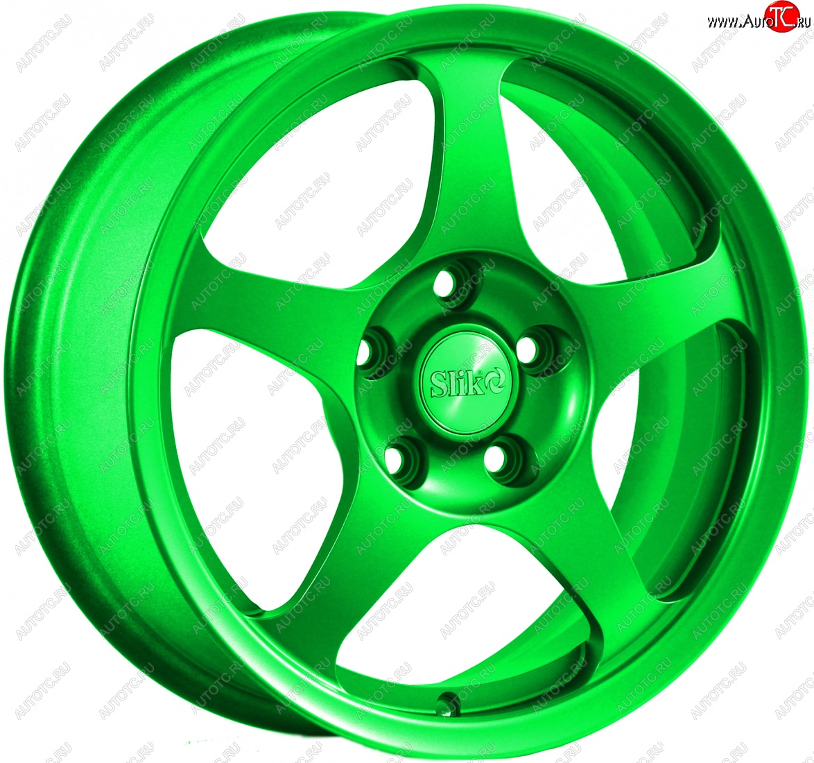 10 999 р. Кованый диск Slik classik R16x6.5 (RAL 6038 ярко зеленый) 6.5x16   (Цвет: RAL 6038 ярко зеленый)  с доставкой в г. Пермь