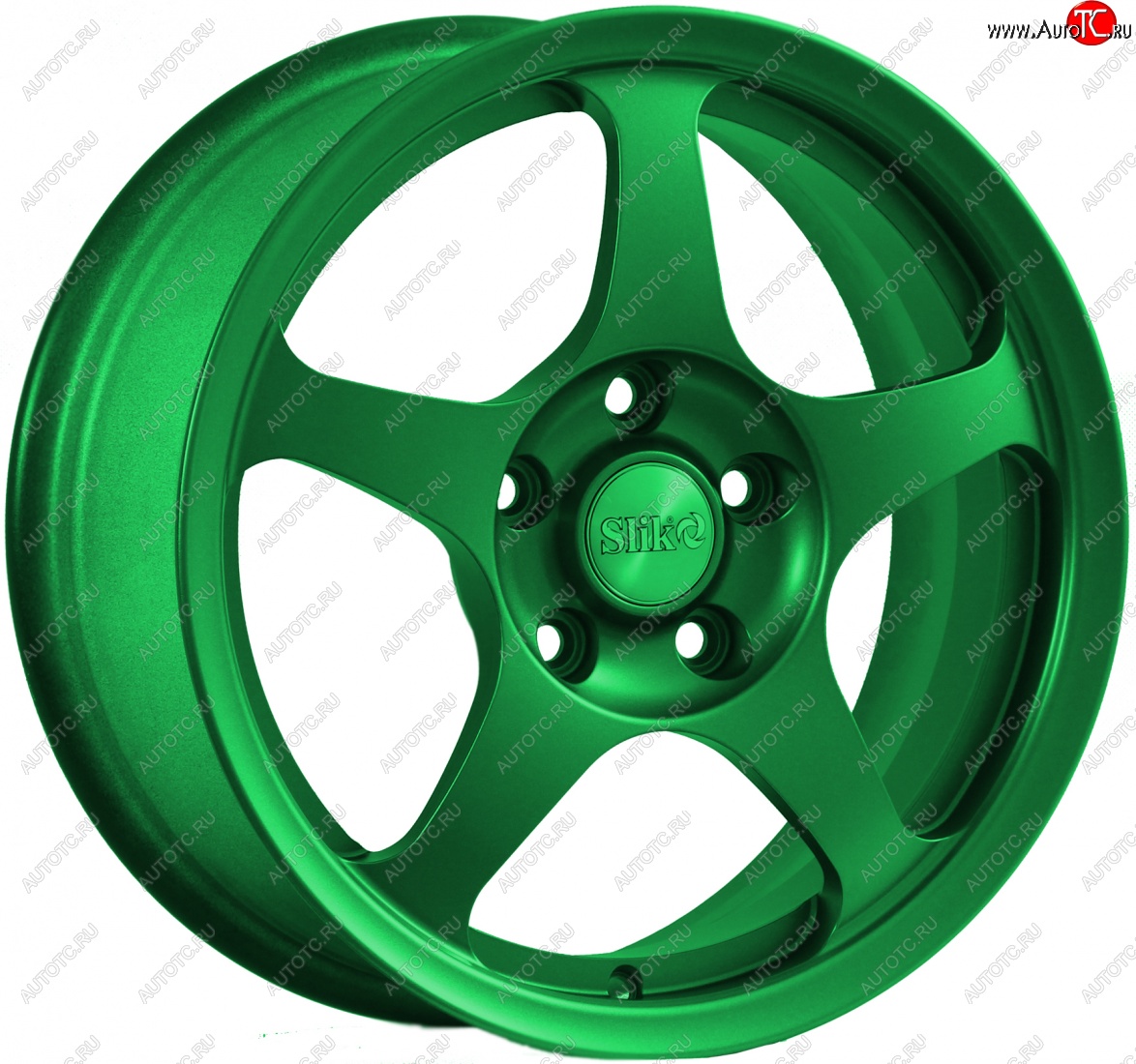 10 999 р. Кованый диск Slik classik R16x6.5 Зеленый (GREEN) 6.5x16   (Цвет: GREEN)  с доставкой в г. Пермь