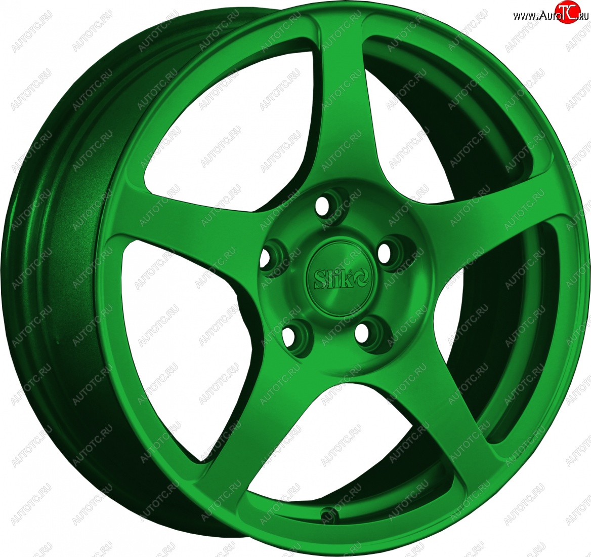 15 249 р. Кованый диск Slik Classic L-193 6.5x16   (Зеленый (GREEEN))  с доставкой в г. Пермь