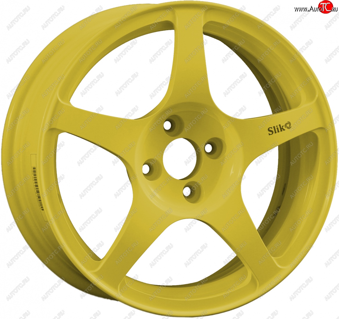 10 349 р. Кованый диск Slik classik R16x6.5 Ярко желтый RAL 1021 (YELLOW) 6.5x16   (Цвет: YELLOW)  с доставкой в г. Пермь