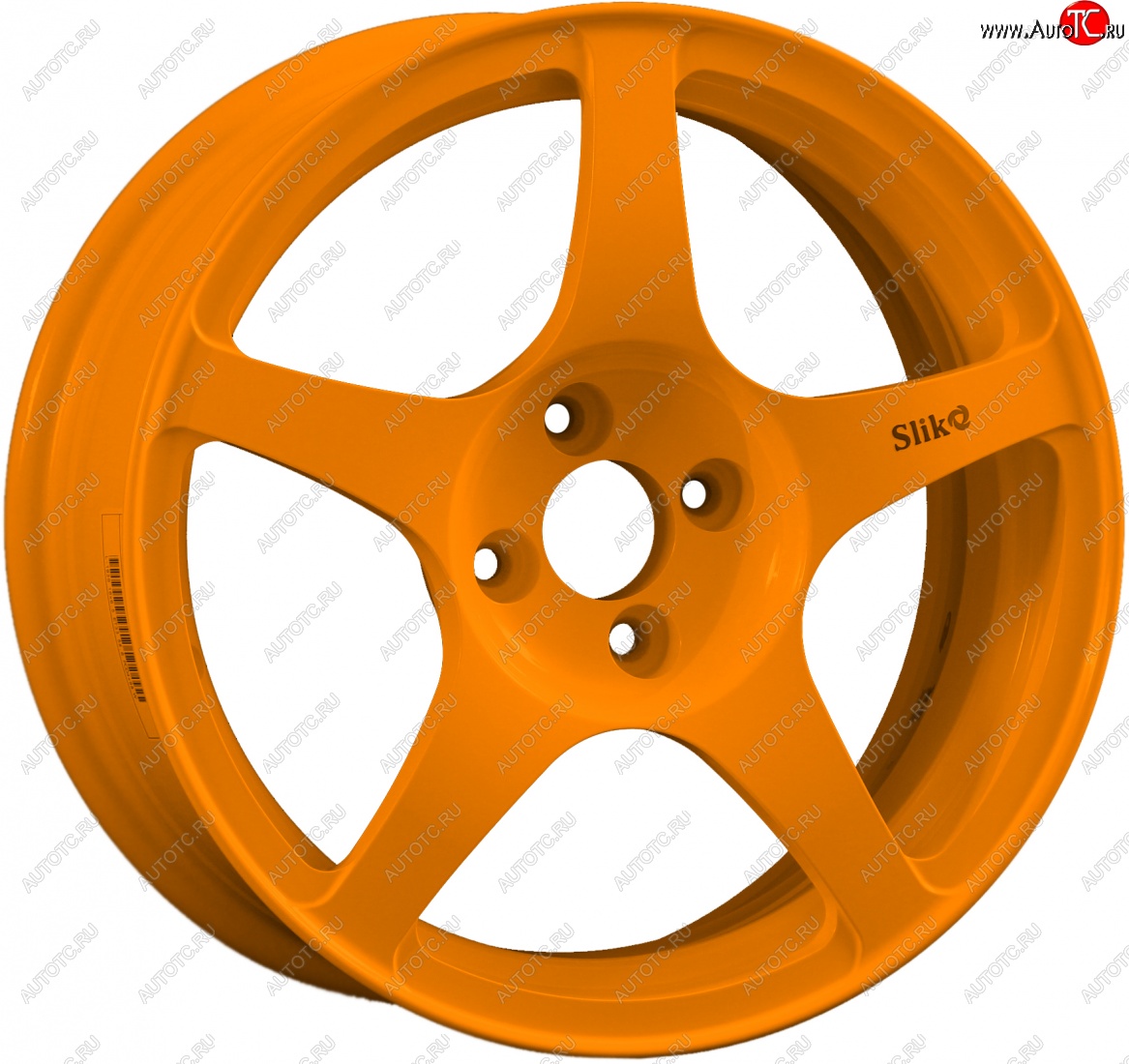 10 349 р. Кованый диск Slik classik R16x6.5 Ярко-оранжевый (ORANGE) 6.5x16   (Цвет: ORANGE)  с доставкой в г. Пермь