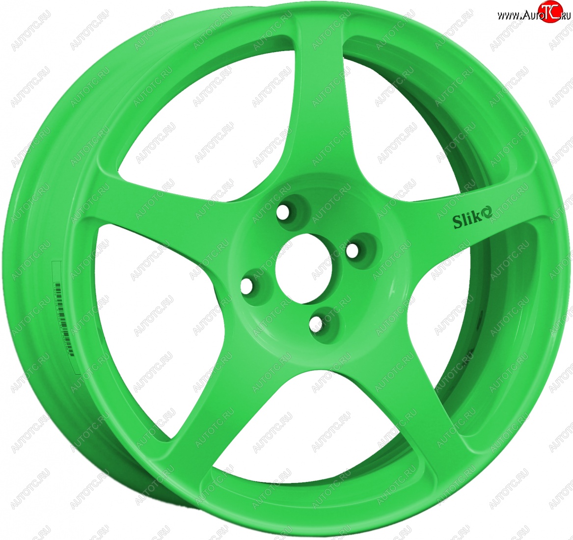10 599 р. Кованый диск Slik classik R16x6.5 RAL 6038 ярко-зеленый 6.5x16   (Цвет: RAL 6038 ярко-зеленый 6.5x16)  с доставкой в г. Пермь