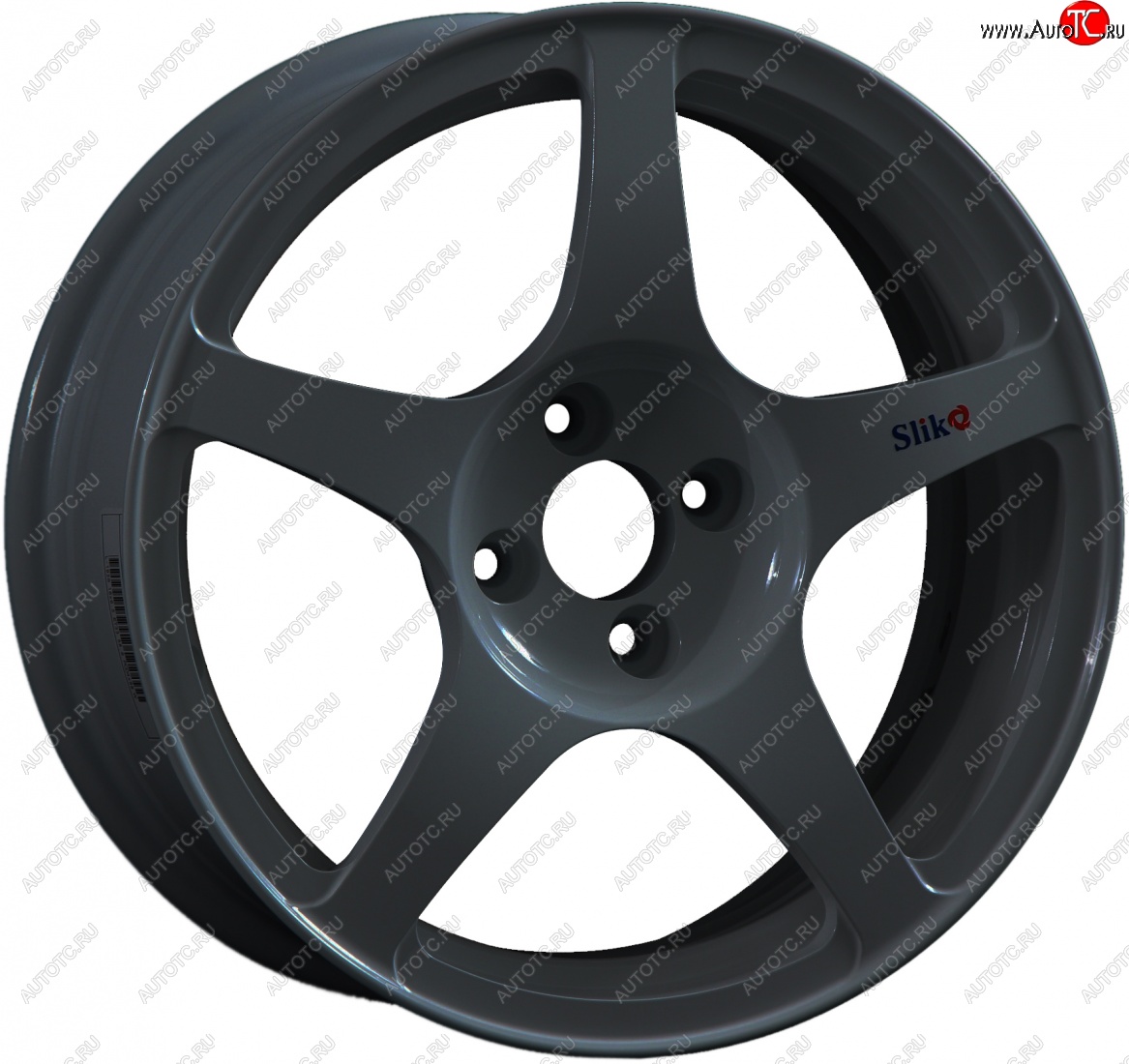 10 599 р. Кованый диск Slik classik R16x6.5 Графит матовый (GRF2) 6.5x16   (Цвет: GRF2)  с доставкой в г. Пермь