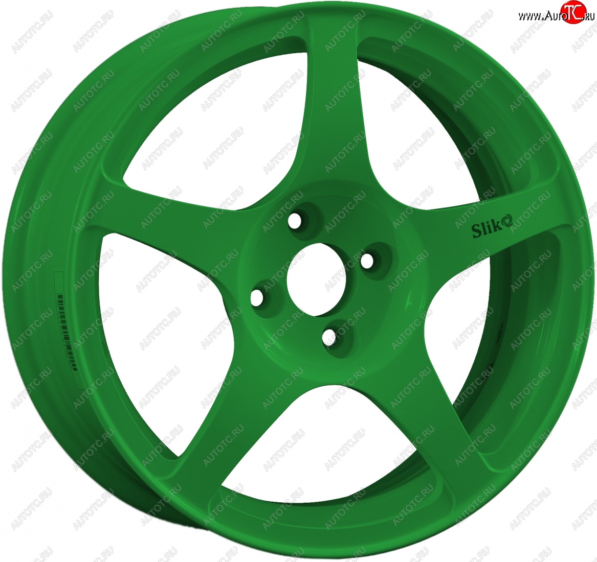 10 349 р. Кованый диск Slik classik R16x6.5 Зеленый (GREEN) 6.5x16   (Цвет: GREEN)  с доставкой в г. Пермь