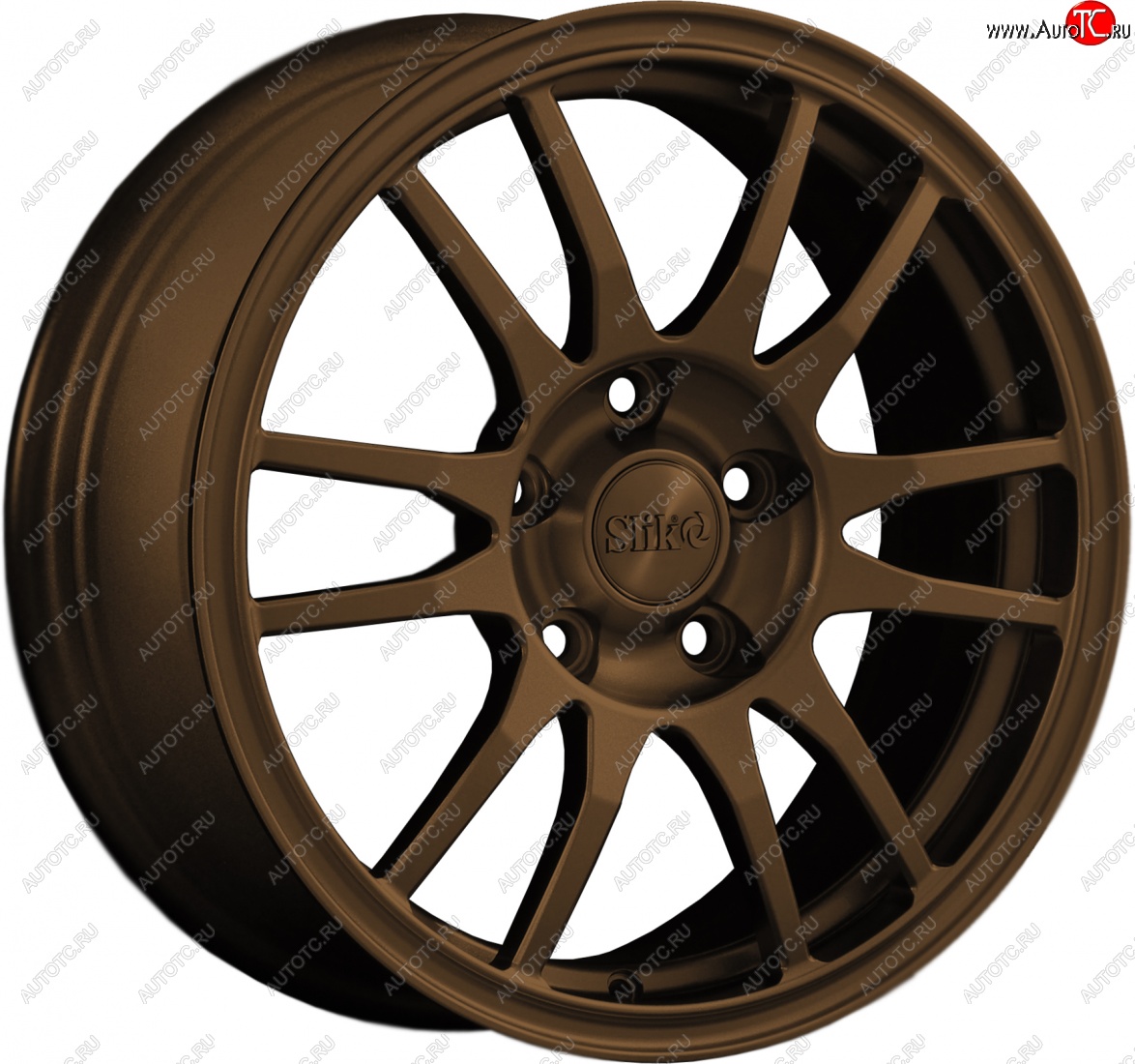 12 949 р. Кованый диск Slik classik R16x6.5 Коньячная бронза. Глянец (BRZCGN) 6.5x16 Honda Fit 1 GD дорестайлинг (2001-2004) 4x100.0xDIA56.0xET45.0 (Цвет: BRZCGN)