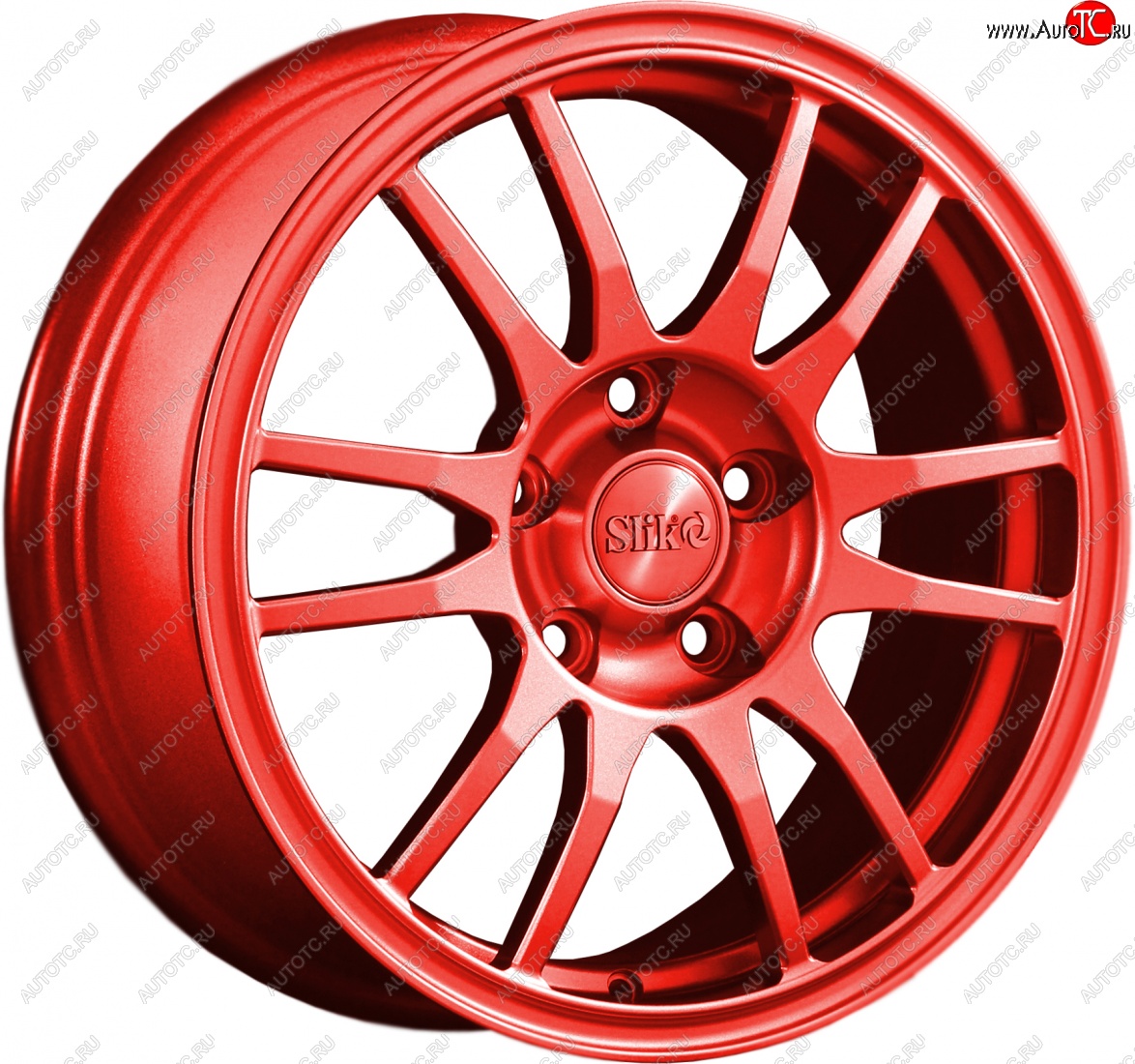 12 949 р. Кованый диск Slik classik R16x6.5 RAL 3026 ярко-алый 6.5x16   (Цвет: RAL 3026 ярко-алый 6.5x16)  с доставкой в г. Пермь