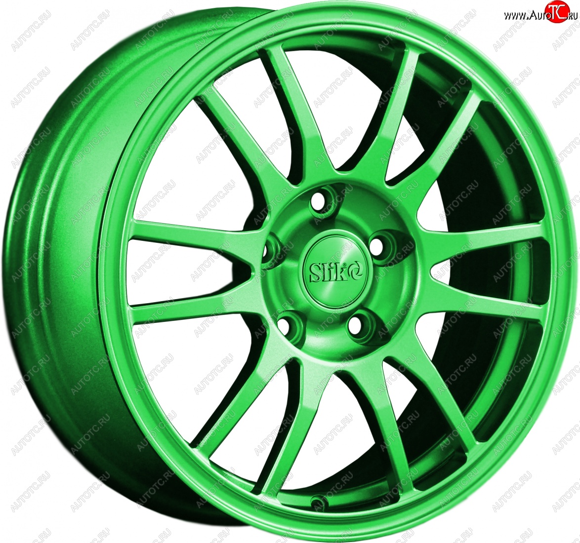 12 949 р. Кованый диск Slik classik R16x6.5 RAL 6038 ярко-зеленый 6.5x16   (Цвет: RAL 6038 ярко-зеленый 6.5x16)  с доставкой в г. Пермь
