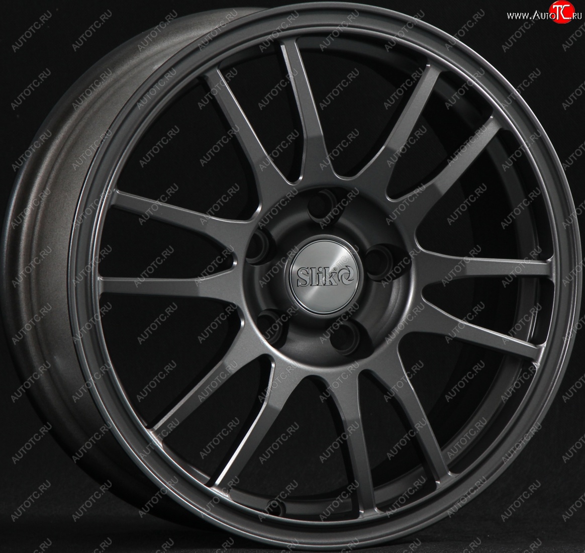 12 949 р. Кованый диск Slik classik R16x6.5 Графит матовый (GRF2) 6.5x16   (Цвет: GRF2)  с доставкой в г. Пермь