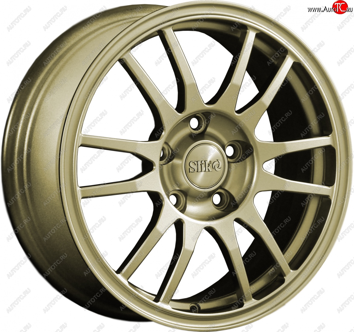 12 949 р. Кованый диск Slik classik R16x6.5 Золотой (G) 6.5x16   (Цвет: G)  с доставкой в г. Пермь