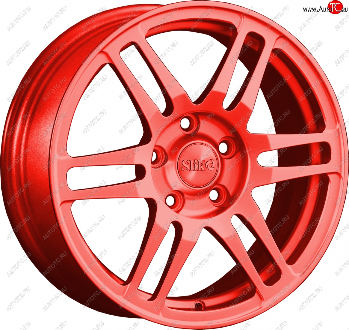 12 949 р. Кованый диск Slik classik R16x6.5 Candy алый 6.5x16   (Цвет: Candy алый 6.5x16)  с доставкой в г. Пермь