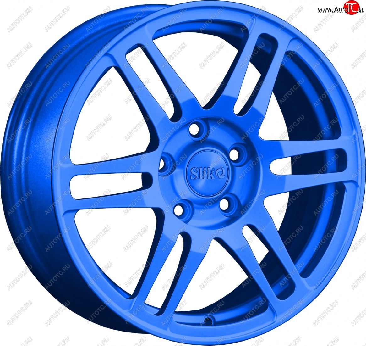 12 949 р. Кованый диск Slik classik R16x6.5 Синий (BLUE) 6.5x16   (Цвет: BLUE)  с доставкой в г. Пермь