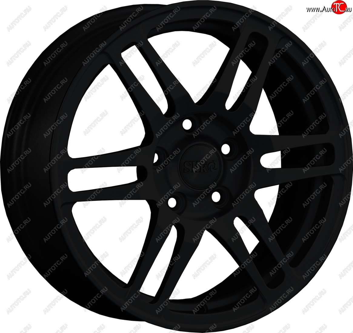 12 949 р. Кованый диск Slik classik R16x6.5 Черный глянцевый (BK) 6.5x16   (Цвет: BK)  с доставкой в г. Пермь