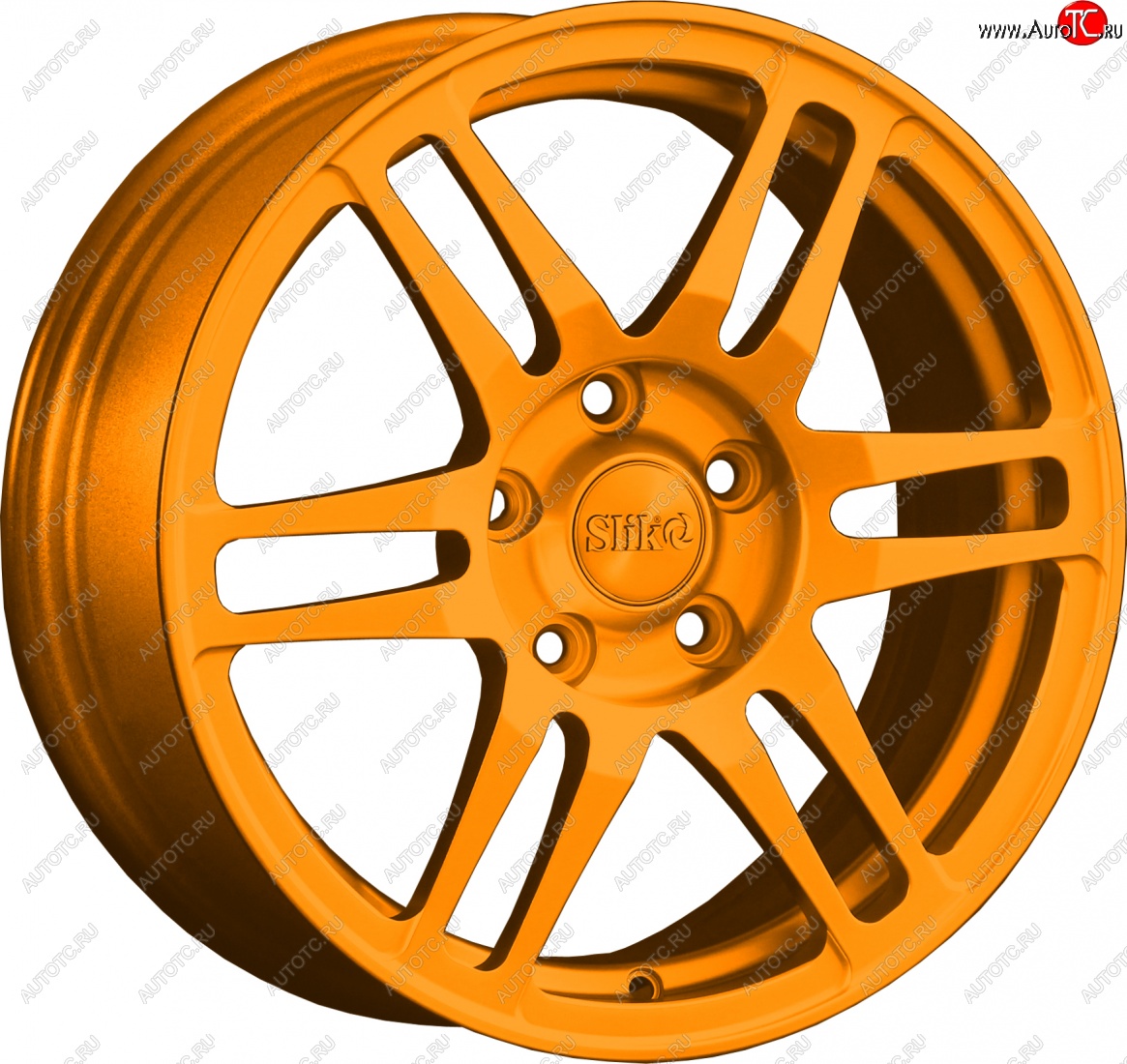 12 949 р. Кованый диск Slik classik R16x6.5 Ярко-оранжевый (ORANGE) 6.5x16   (Цвет: ORANGE)  с доставкой в г. Пермь