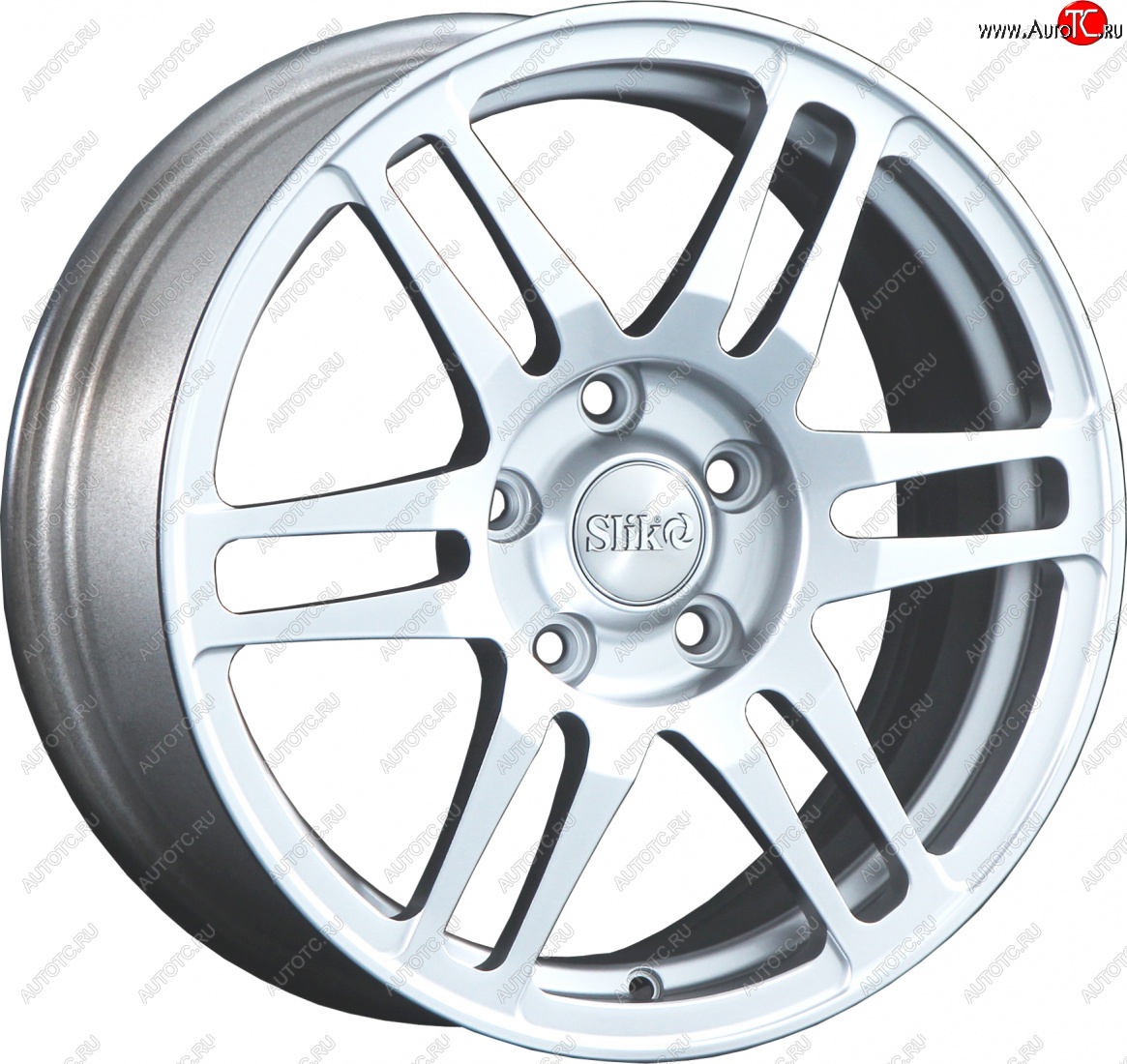 12 949 р. Кованый диск Slik classik R16x6.5 Яркое-блестящее серебро (HPB) 6.5x16   (Цвет: HPB)  с доставкой в г. Пермь