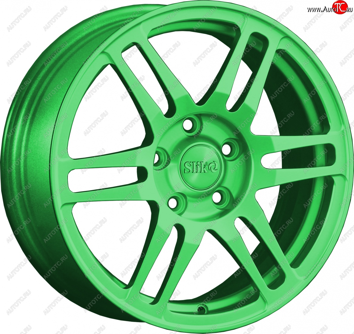 12 949 р. Кованый диск Slik classik R16x6.5 RAL 6038 ярко-зеленый 6.5x16   (Цвет: RAL 6038 ярко-зеленый 6.5x16)  с доставкой в г. Пермь