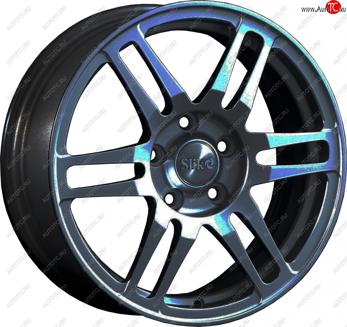 12 949 р. Кованый диск Slik classik R16x6.5 Графит глянцевый (GM) 6.5x16   (Цвет: GM)  с доставкой в г. Пермь