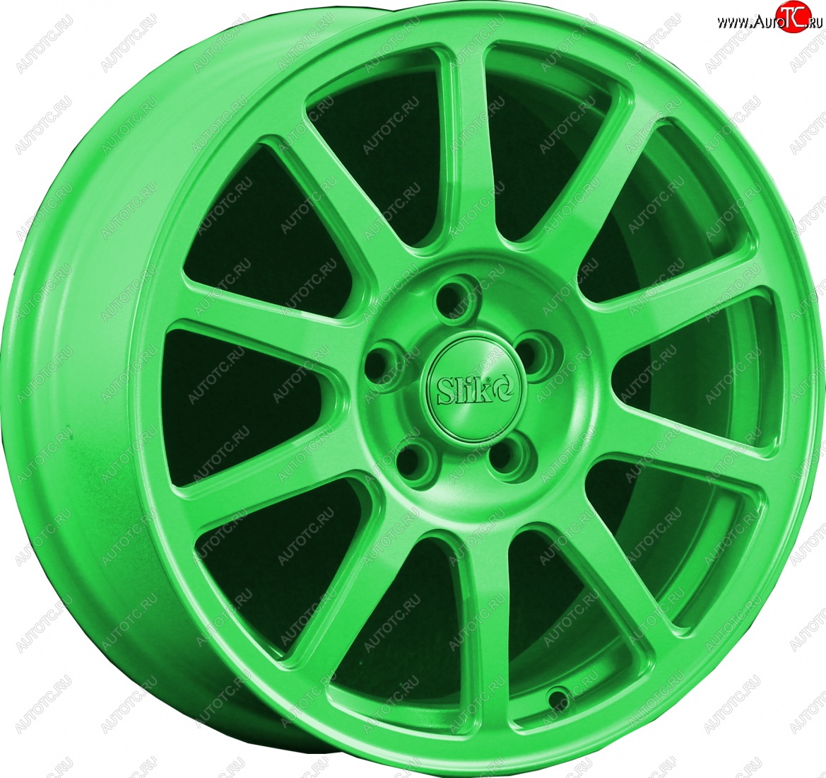 18 999 р. Кованый диск Slik classik R16x6.5 RAL 6038 ярко-зеленый (6038) 6.5x16   (Цвет: 6038)  с доставкой в г. Пермь