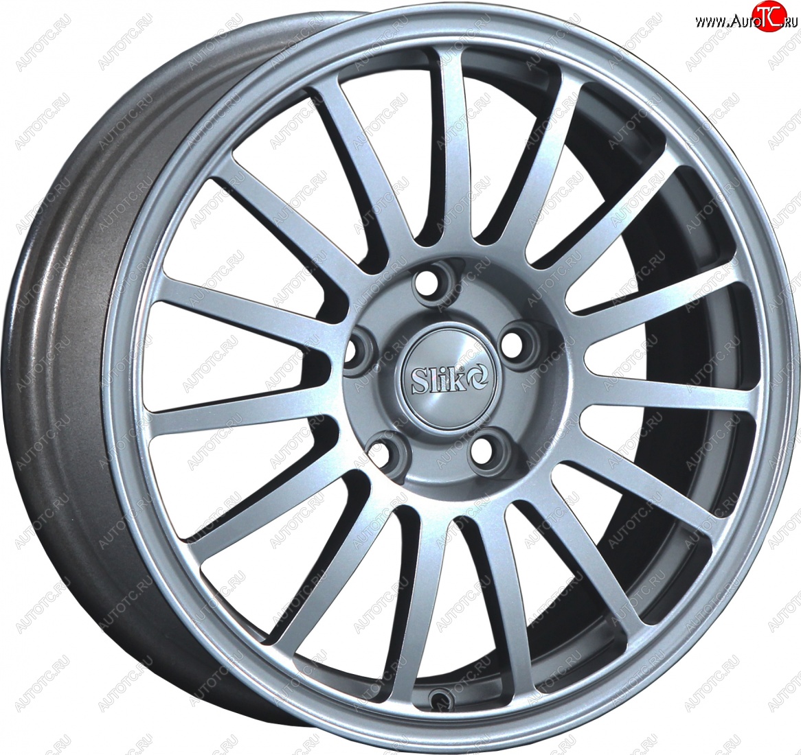 15 249 р. Кованый диск Slik classik R16x6.5 Серебристый тёмный (S25) 6.5x16   (Цвет: S25)  с доставкой в г. Пермь