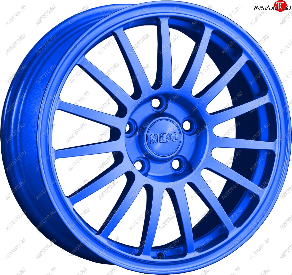 15 249 р. Кованый диск Slik classik R16x6.5 Синий (BLUE) 6.5x16   (Цвет: BLUE)  с доставкой в г. Пермь