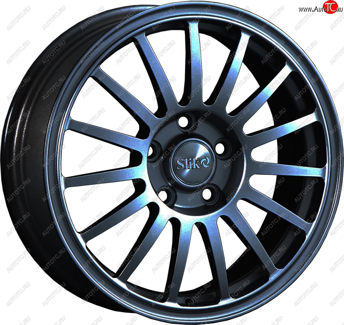 15 249 р. Кованый диск Slik classik R16x6.5 Черный глянцевый (BK) 6.5x16   (Цвет: BK)  с доставкой в г. Пермь
