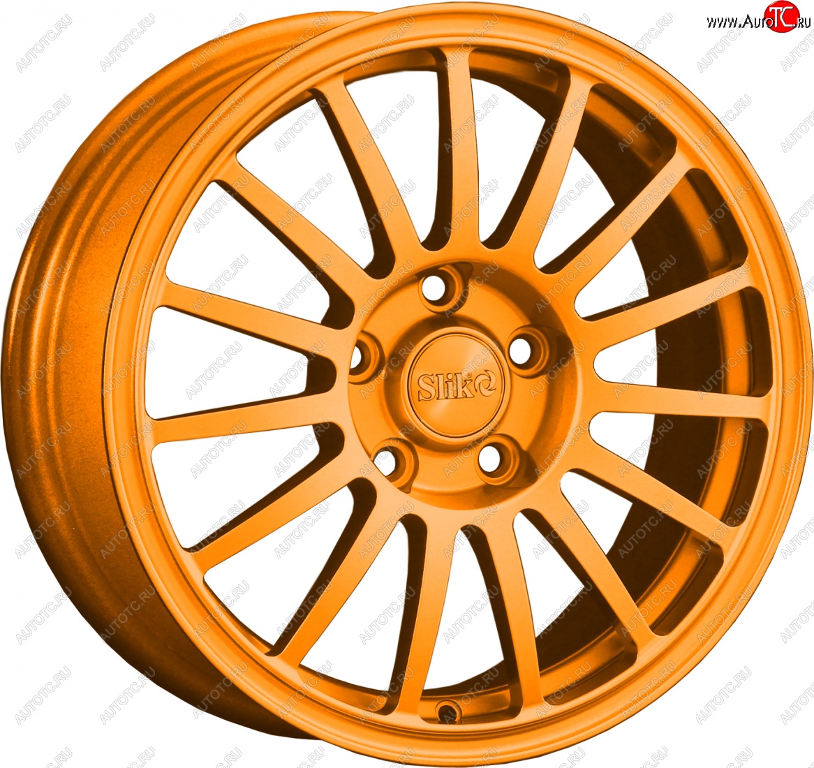 15 249 р. Кованый диск Slik classik R16x6.5 Ярко-оранжевый (ORANGE) 6.5x16   (Цвет: ORANGE)  с доставкой в г. Пермь