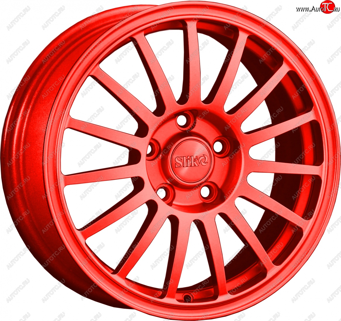 15 249 р. Кованый диск Slik classik R16x6.5 RAL 3026 ярко-алый (3026) 6.5x16   (Цвет: 3026)  с доставкой в г. Пермь