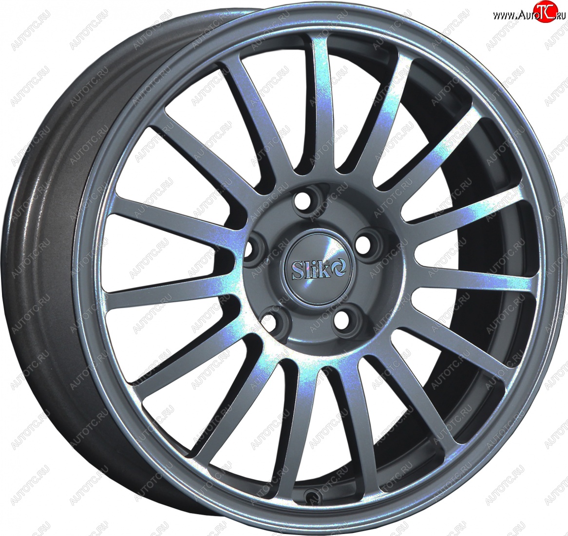 15 249 р. Кованый диск Slik classik R16x6.5 Графит матовый (GRF2) 6.5x16   (Цвет: GRF2)  с доставкой в г. Пермь
