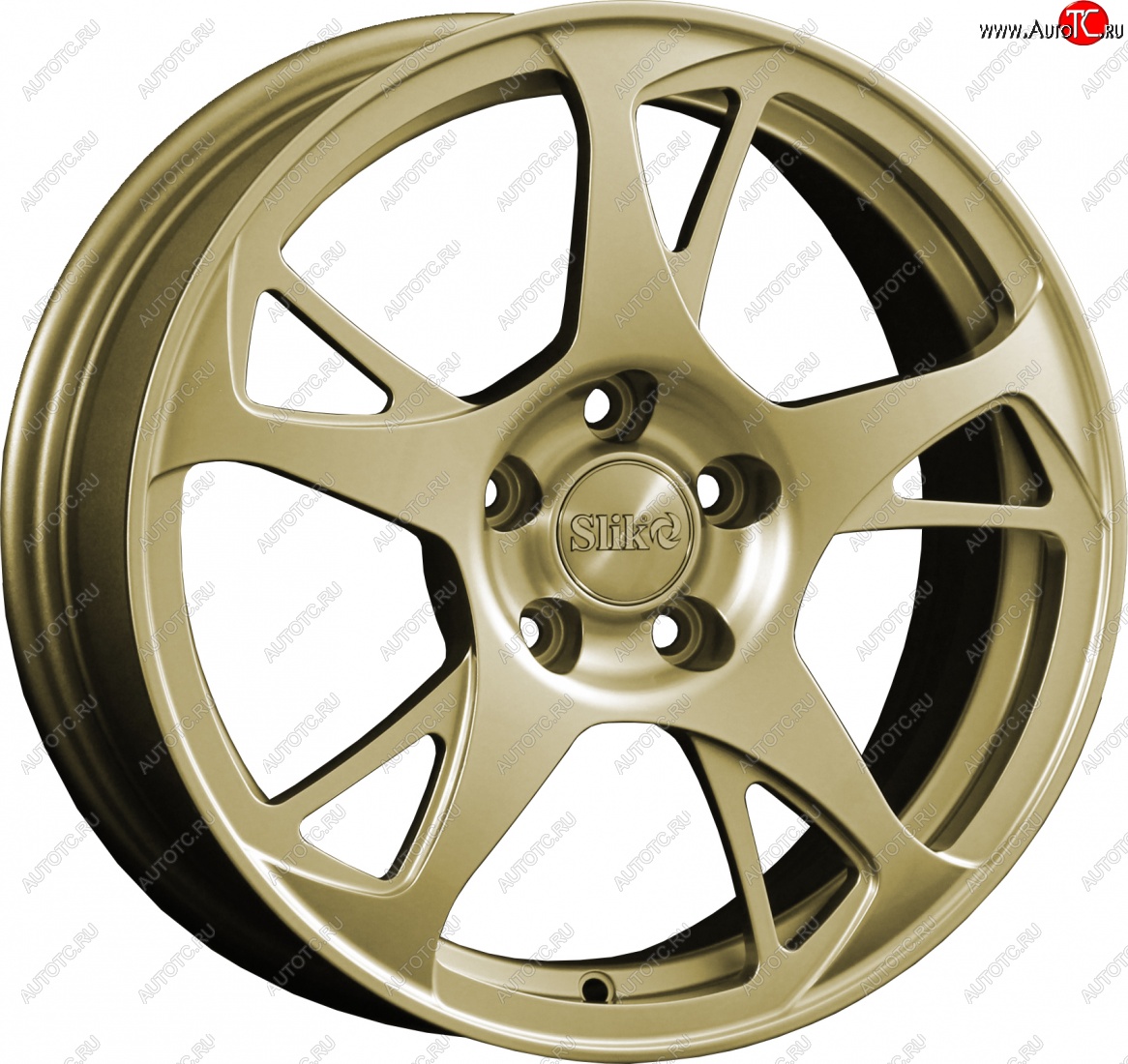 10 999 р. Кованый диск Slik classik R16x6.5 Золотой (G) 6.5x16   (Цвет: G)  с доставкой в г. Пермь