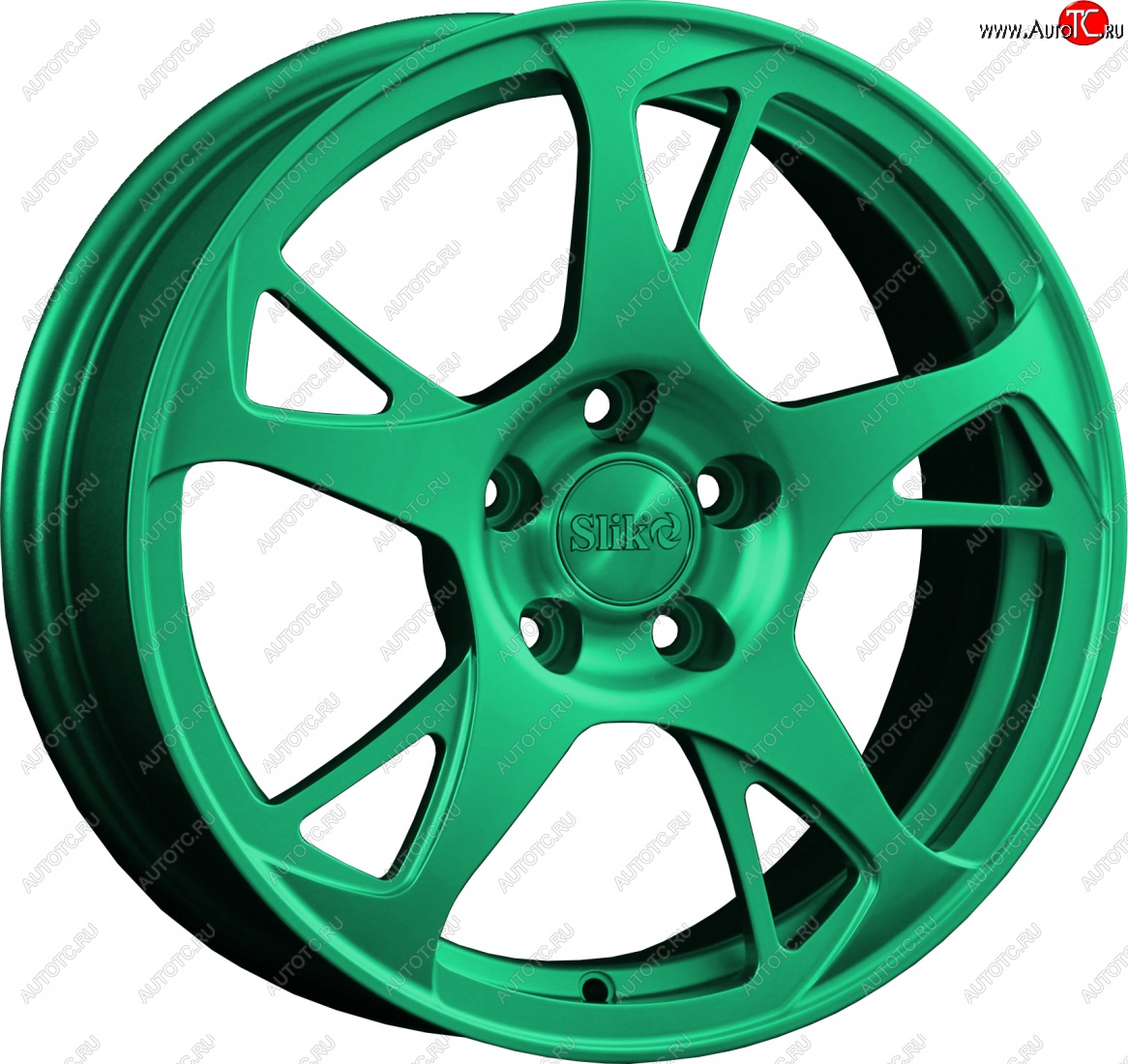 10 999 р. Кованый диск Slik classik R16x6.5 Candy Green изумрудно-зеленый 6.5x16   (Цвет: Candy Green изумрудно-зеленый 6.5x16)  с доставкой в г. Пермь