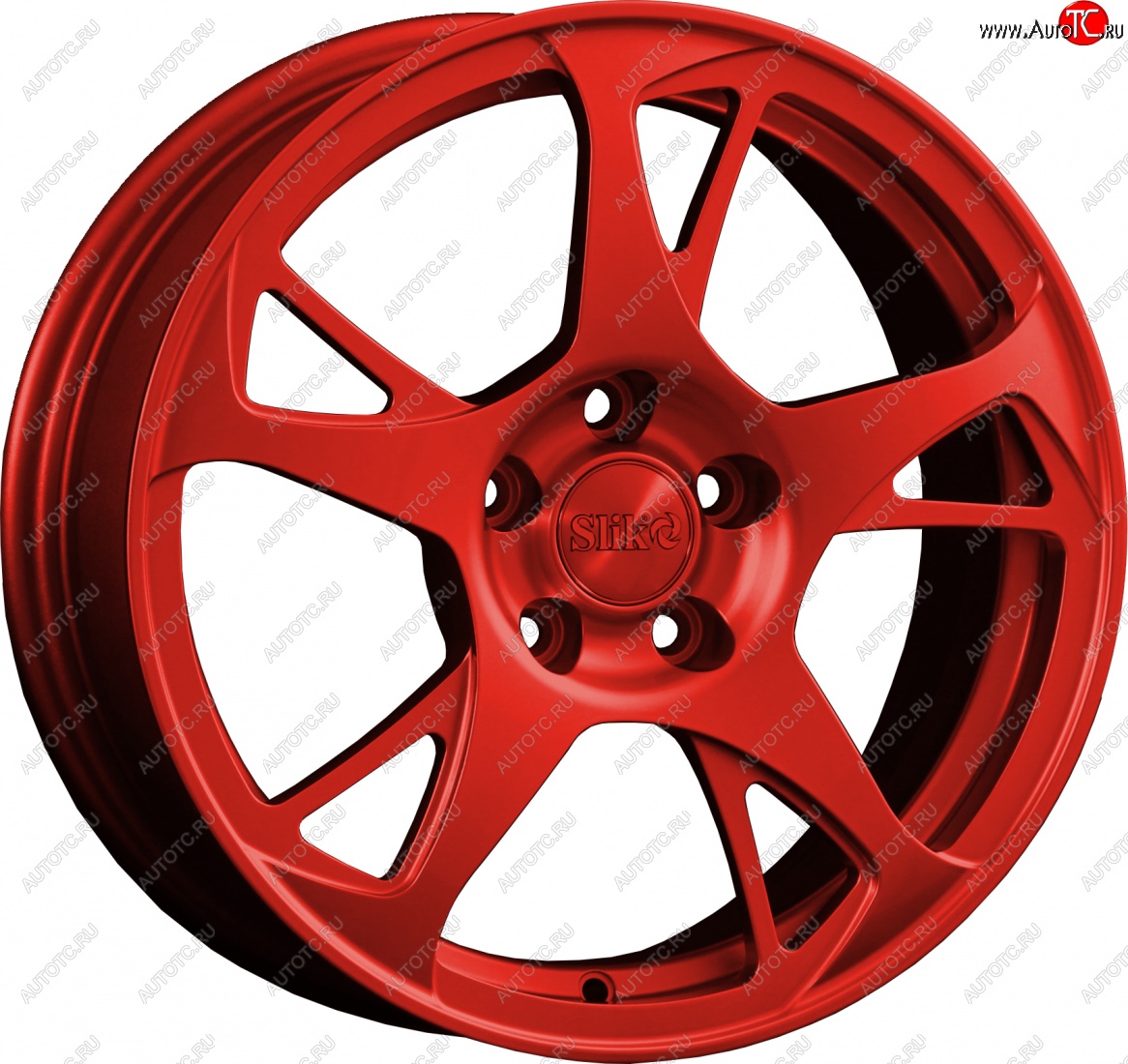 10 999 р. Кованый диск Slik classik R16x6.5 Candy RED красный 6.5x16   (Цвет: Candy RED красный 6.5x16)  с доставкой в г. Пермь