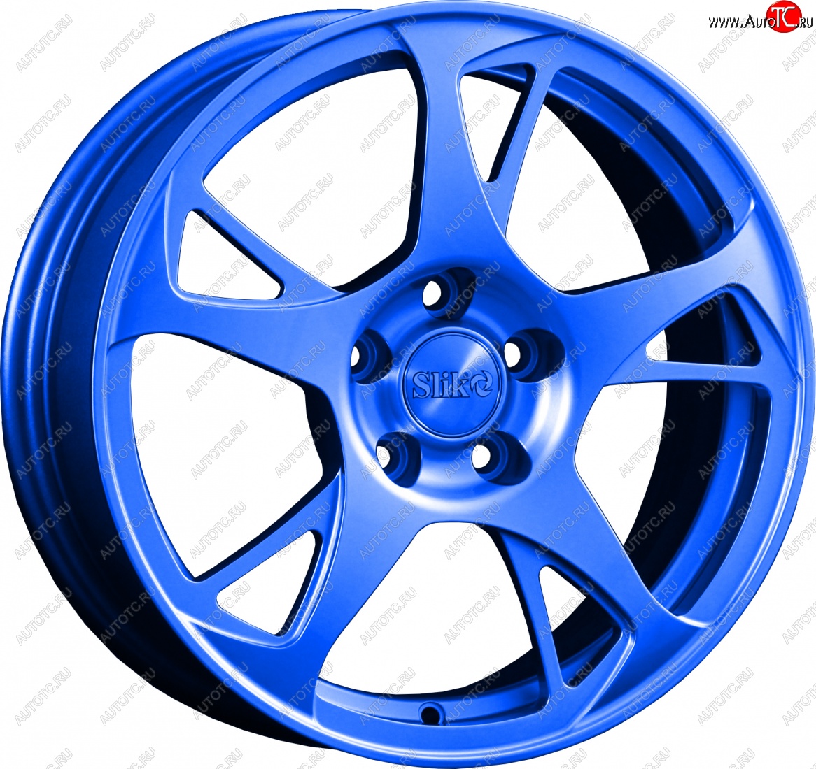10 999 р. Кованый диск Slik classik R16x6.5 Синий (BLUE) 6.5x16   (Цвет: BLUE)  с доставкой в г. Пермь