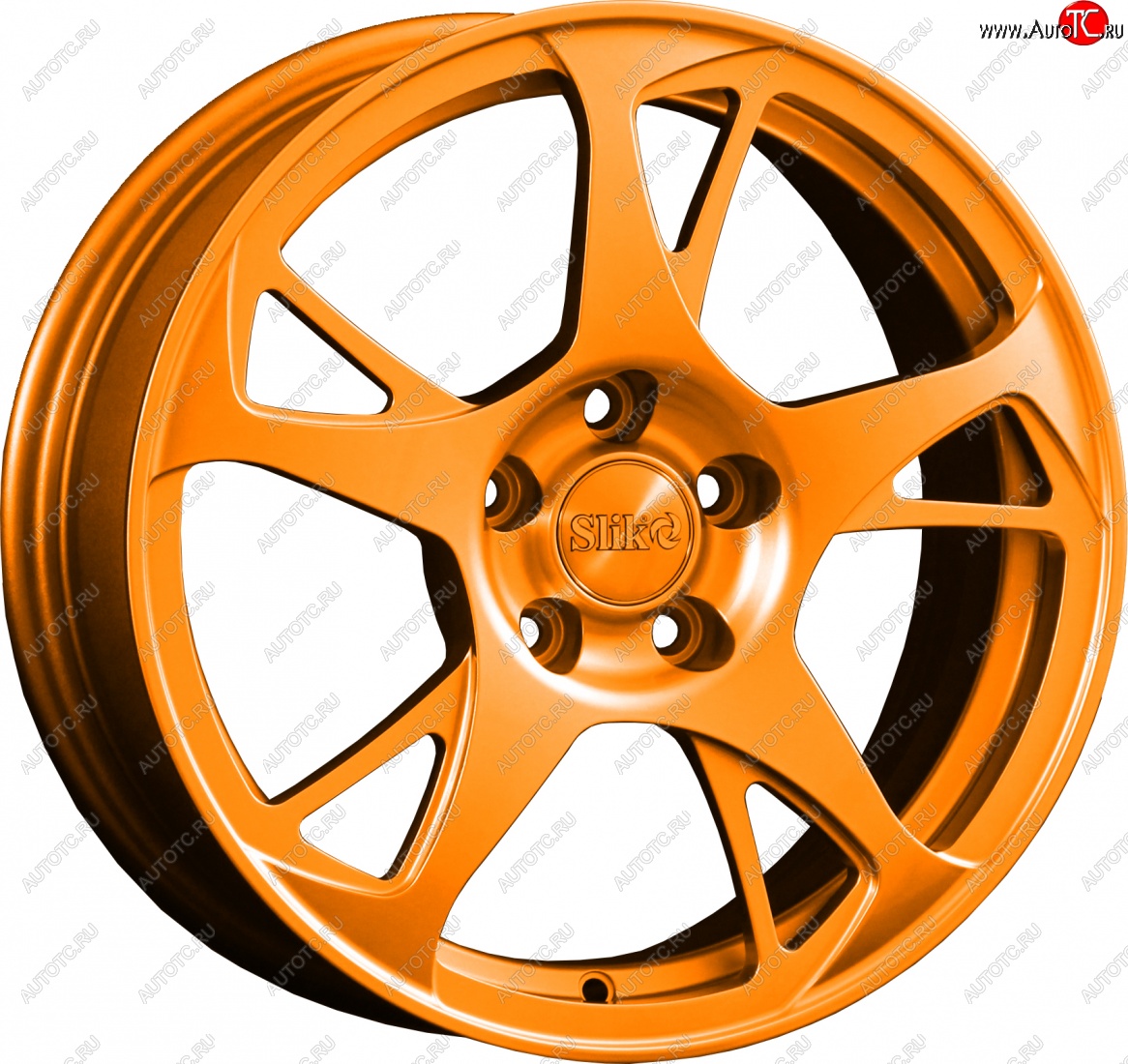 10 999 р. Кованый диск Slik classik R16x6.5 Ярко-оранжевый (ORANGE) 6.5x16   (Цвет: ORANGE)  с доставкой в г. Пермь