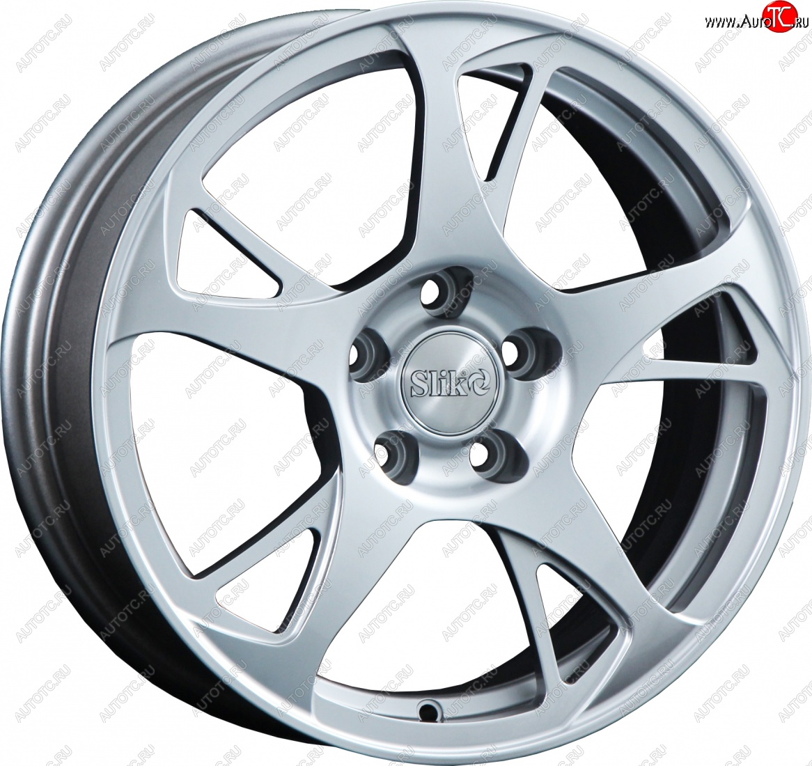 10 699 р. Кованый диск Slik classik R16x6.5 Яркое-блестящее серебро (HPB) 6.5x16   (Цвет: HPB)  с доставкой в г. Пермь
