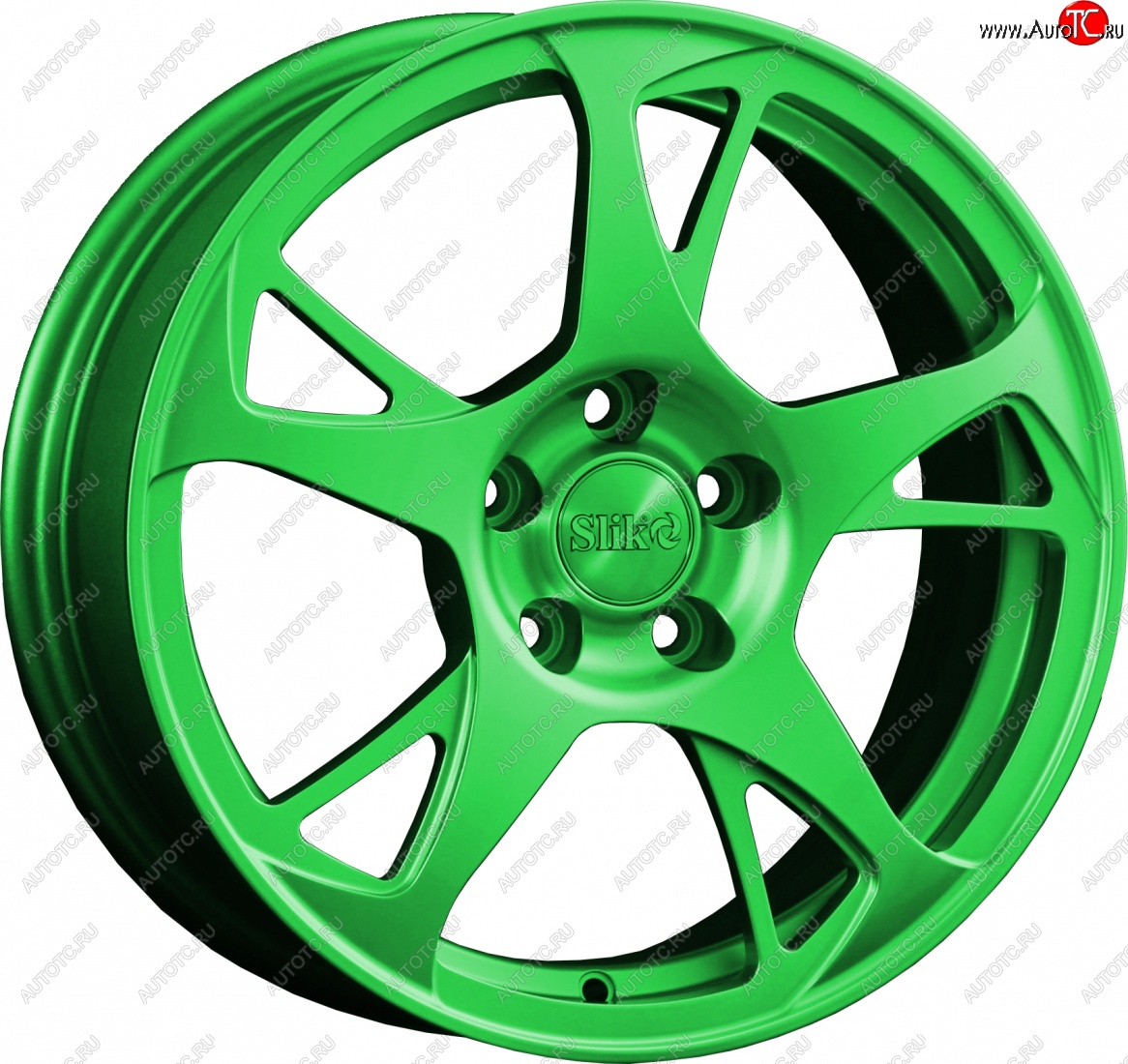 10 999 р. Кованый диск Slik classik R16x6.5 RAL 6038 ярко-зеленый (6038) 6.5x16   (Цвет: 6038)  с доставкой в г. Пермь