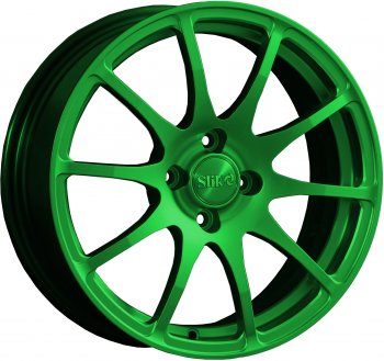 Кованый диск Slik classik R16x6.5 Зеленый (GREEN) 6.5x16 Honda Insight ZE4 седан (2018-2022) 5x114.3xDIA64.1xET45.0